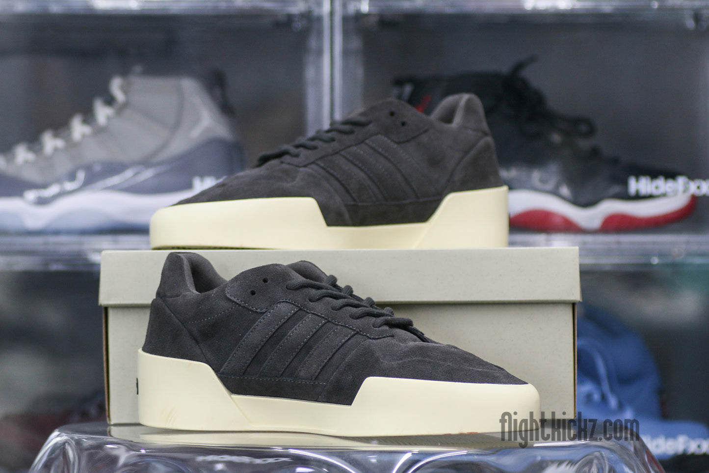 Fear of God x adidas Rivalry Low 86 Core Black