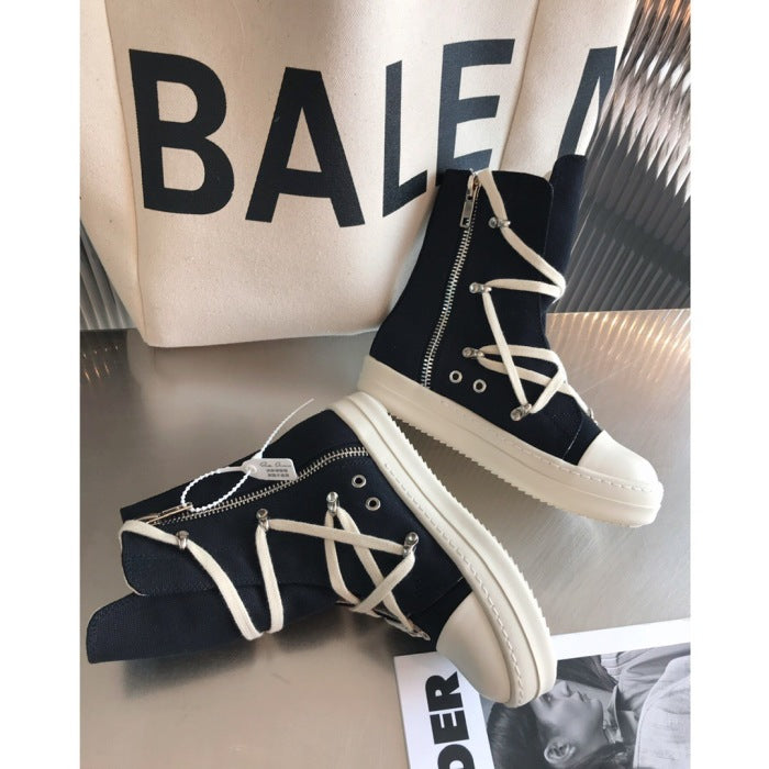 R!ck Owens DRKSHDW Strobe Cotton Denim Hexa High Black