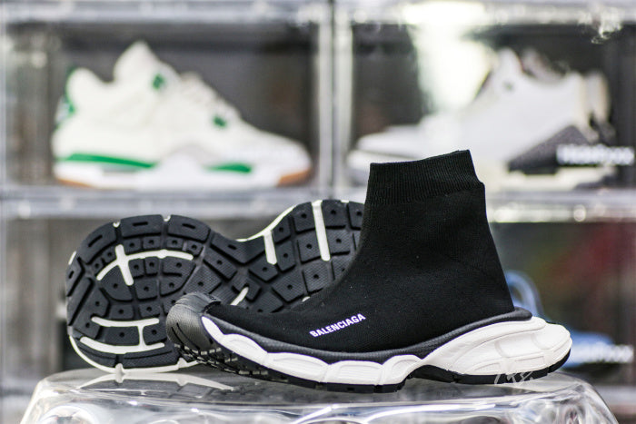 Balenciag* 3XL Sock Sneaker 'Black White'