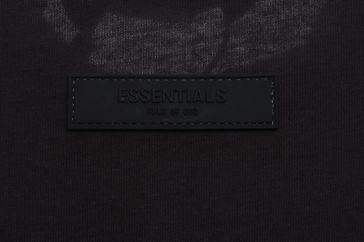 Essenti@ls Double line double row large letter flocking short sleeves