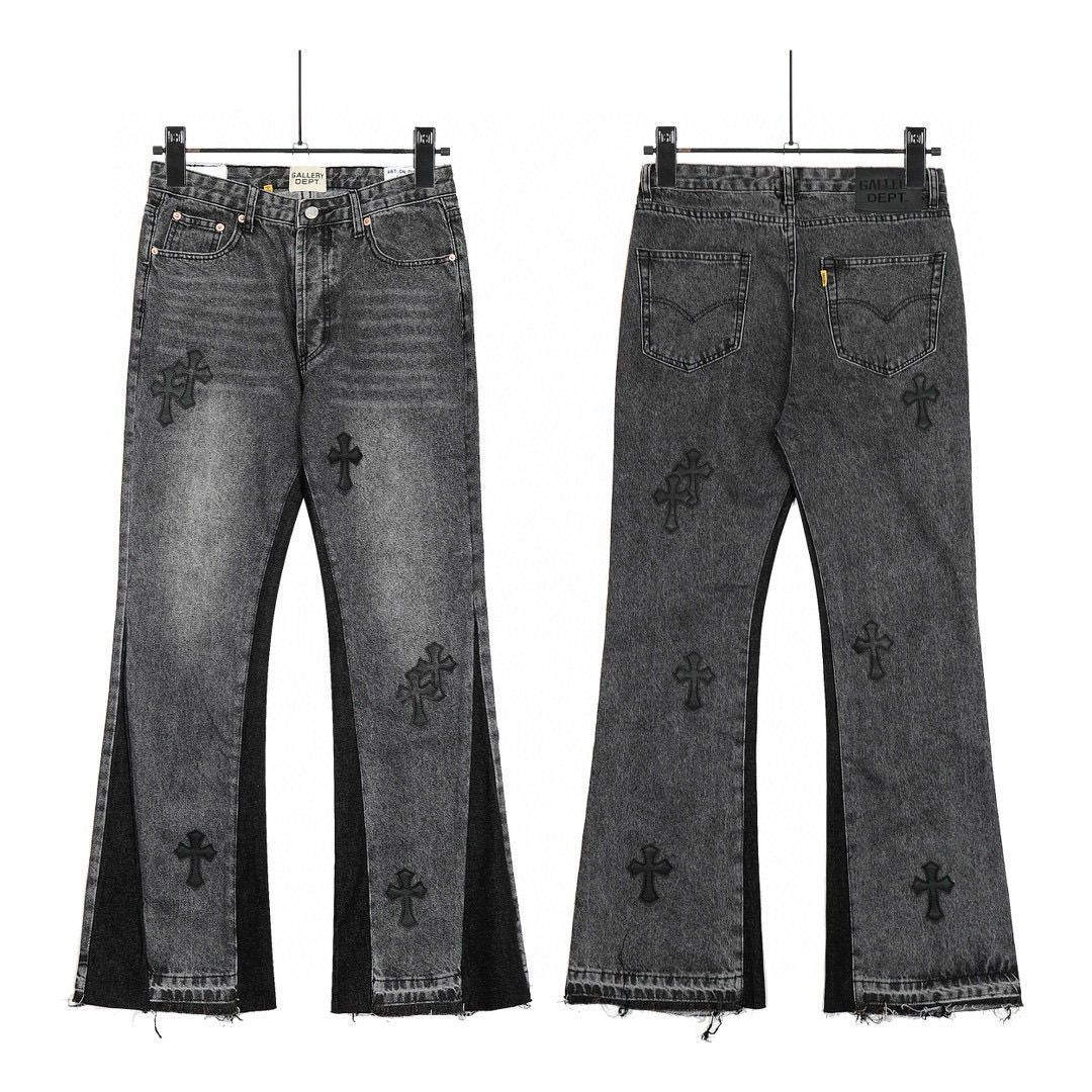 New arrival washing black flared jeans