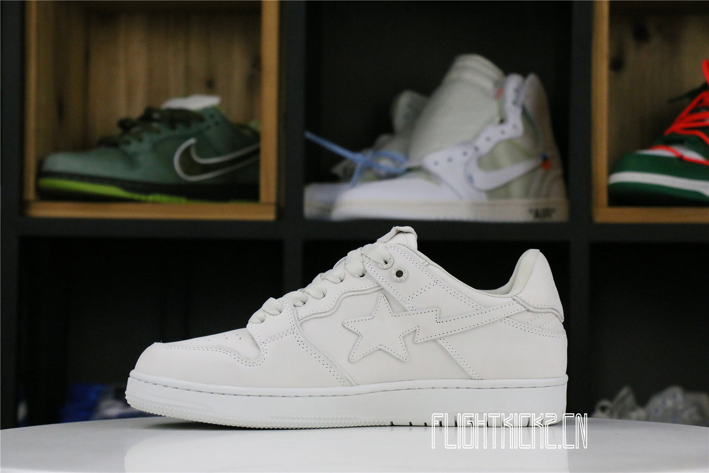 A Bathing Ape Bape SK8 Sta Triple White