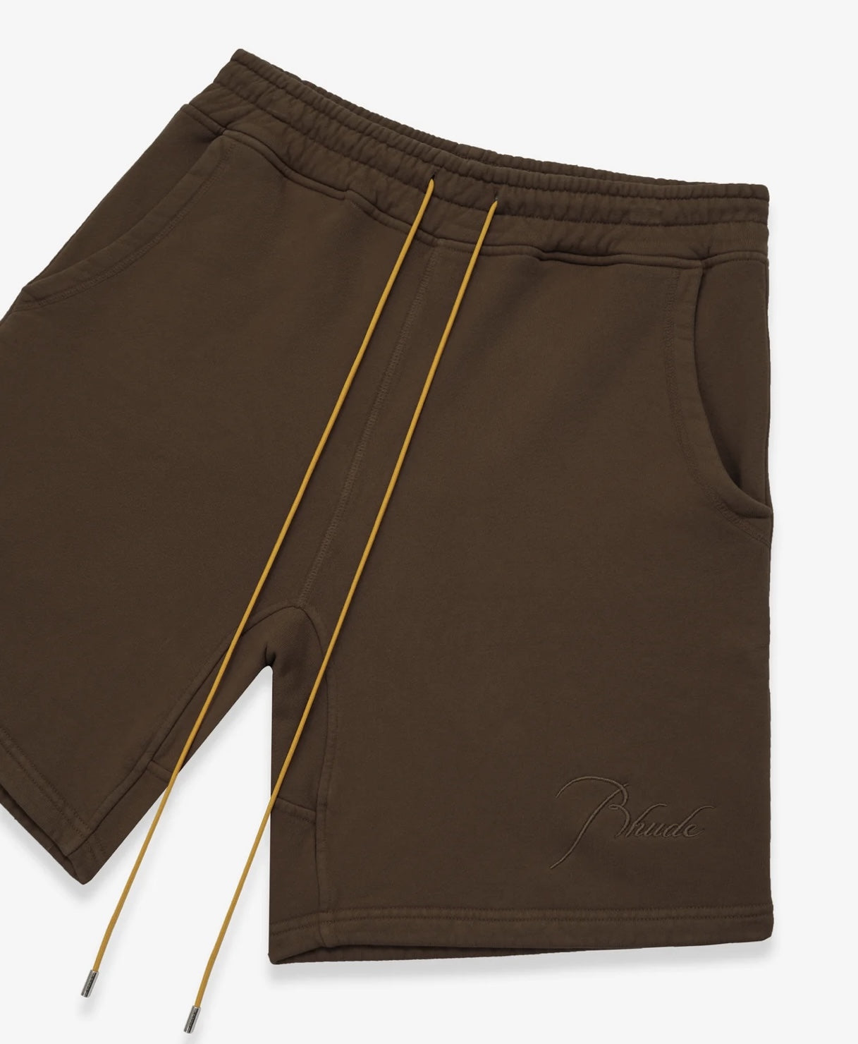 RHUDE monogram logo embroidered drawstring shorts