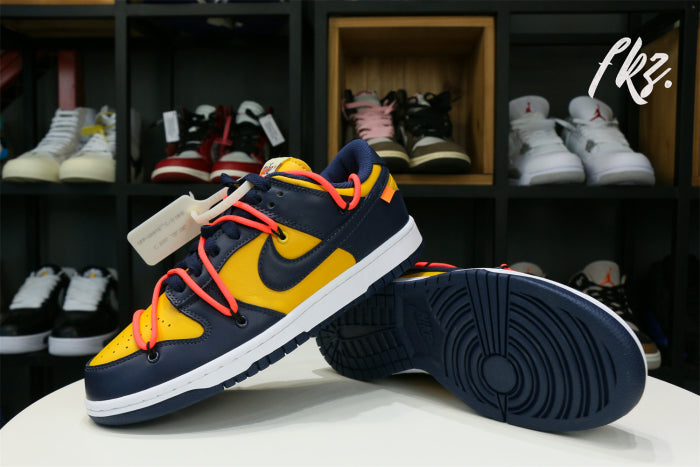 Off-White x Nike Dunk Low “Michigan” 2019(LN5 A1 Batch)