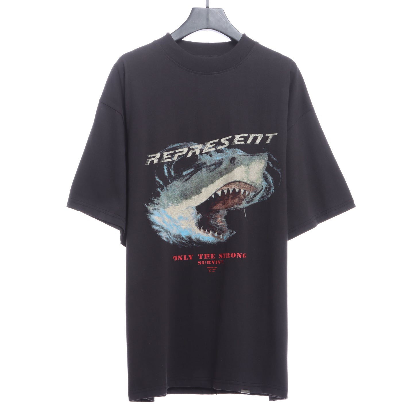 Represent Shark Distressed Wash Short Sleeves