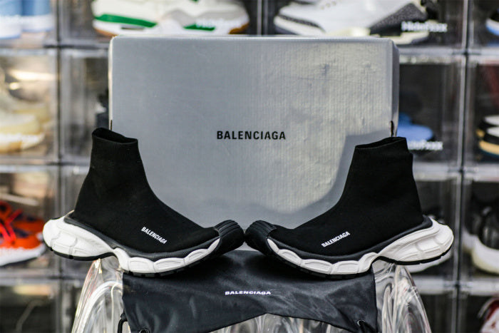 Balenciag* 3XL Sock Sneaker 'Black White'