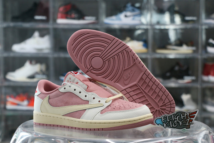 Travis Scott x Air Jordan 1 Low OG Shy Pink 2025