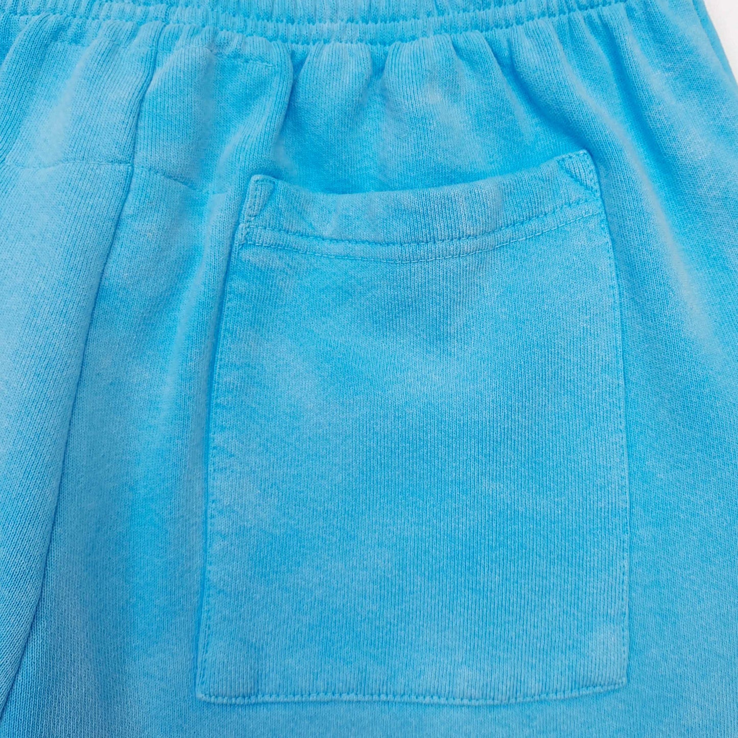 1:1 Blue letter shadow mesh printed light blue sweatpants