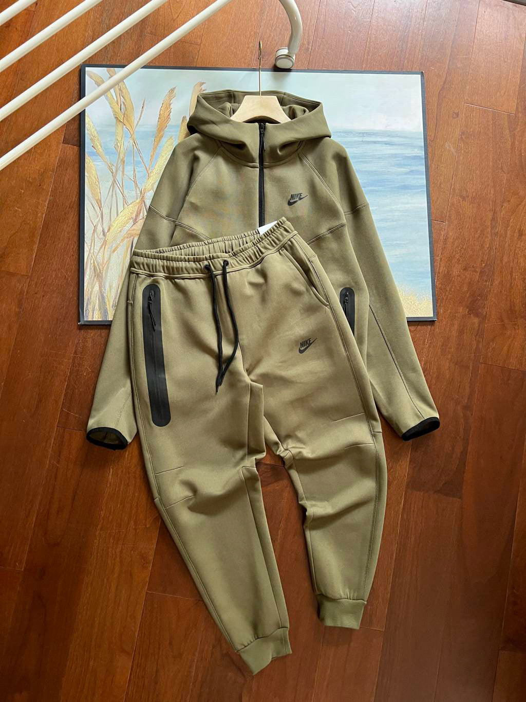 New tech fleece jacket pants set 4 colors