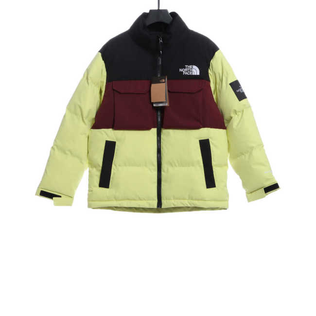 TNF Panel Contrast Color Cargo Down Jacket