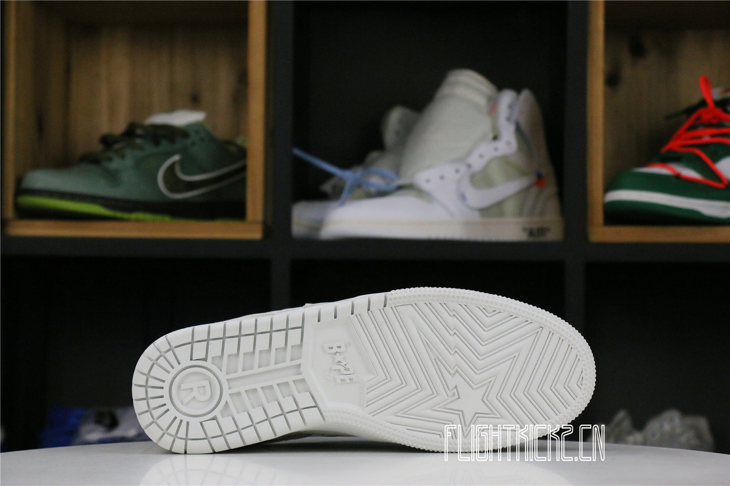 A Bathing Ape Bape SK8 Sta Triple White