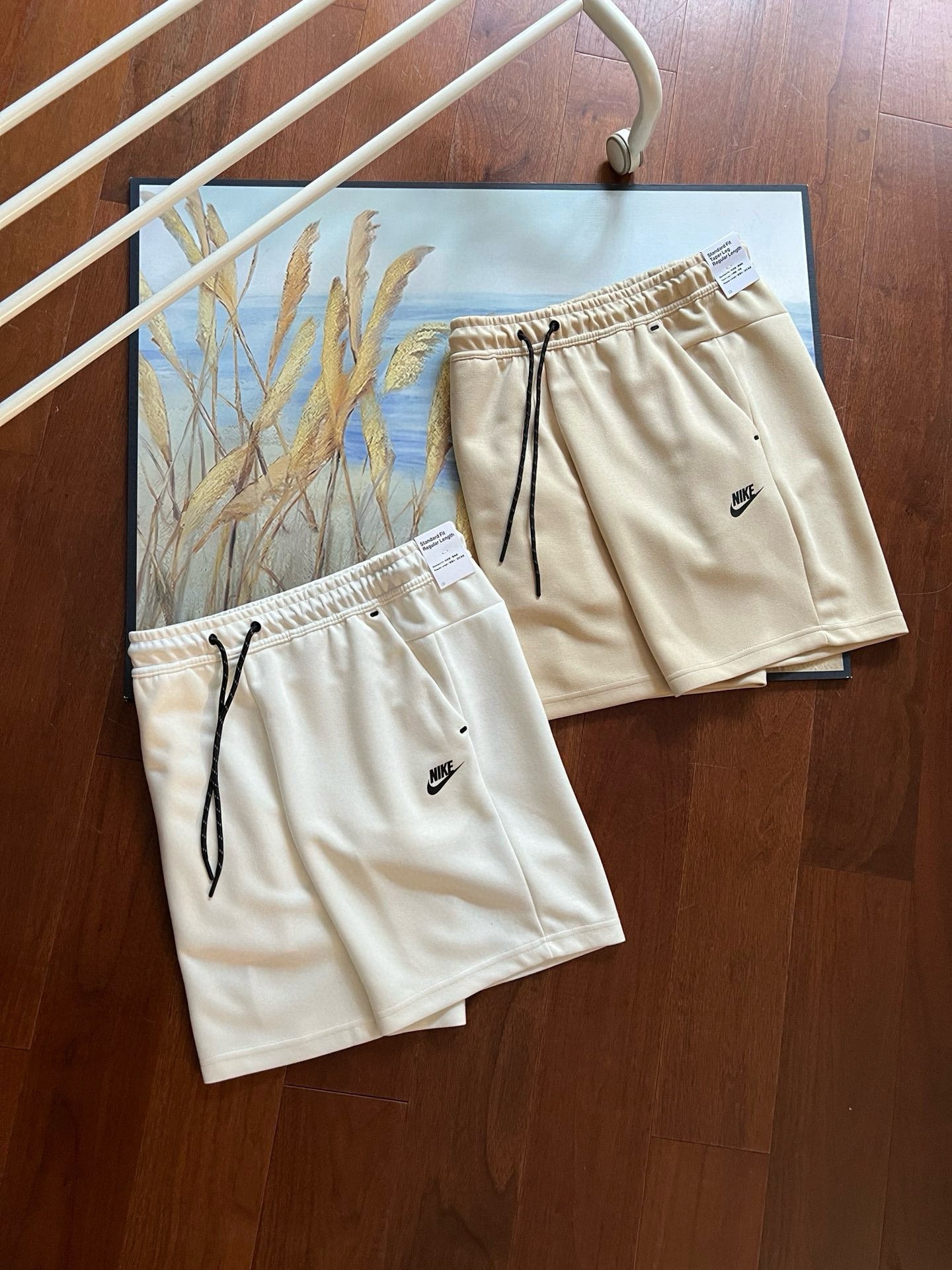 Drill Style TECH FLEECE New Men's Knitted Side Compression Sport Shorts Capri Pants