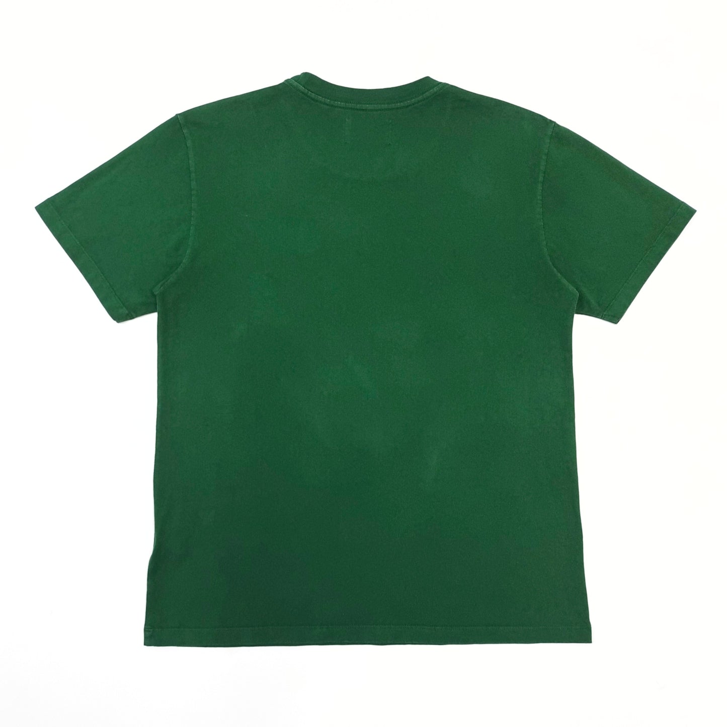 1:1 Green printed floral and cotton t-shirt