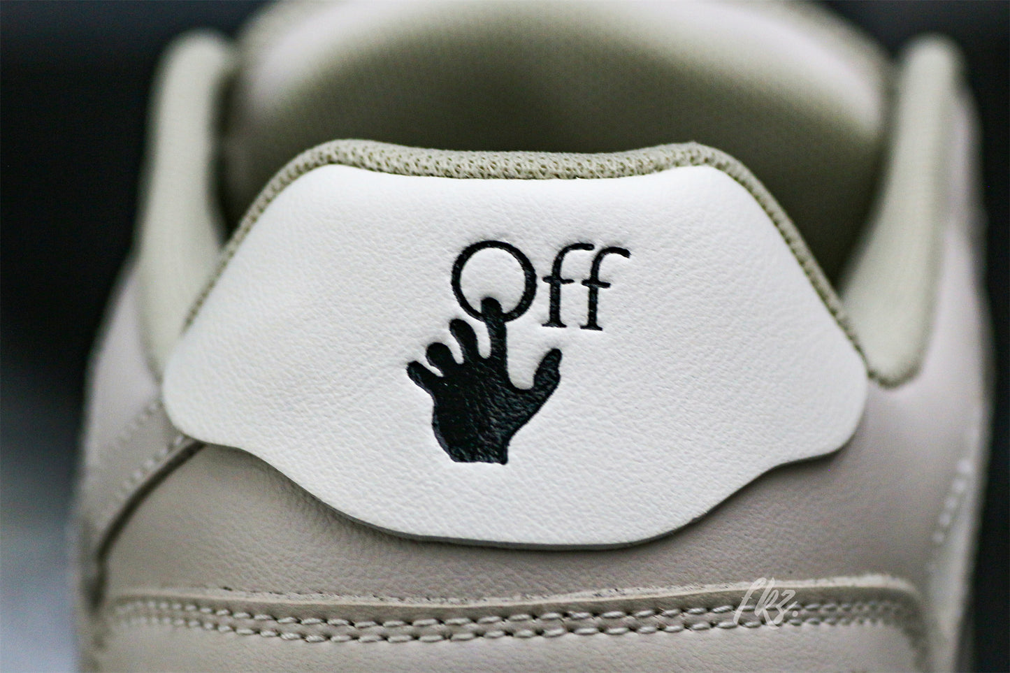 Off-White White & Beige 'Out Of Office' Sneakers