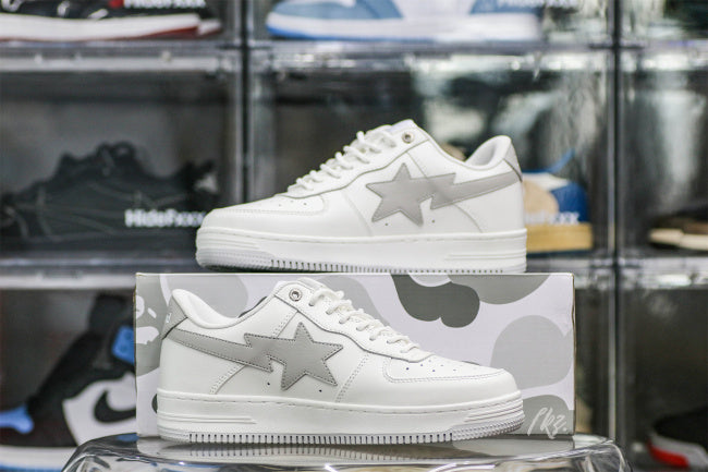 JJJJound x Bapesta White Grey