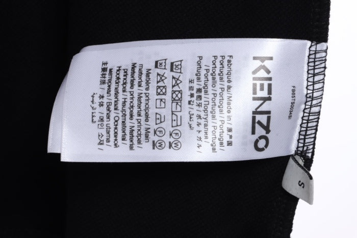 kenzo crabapple flower embroidery POLO short sleeves