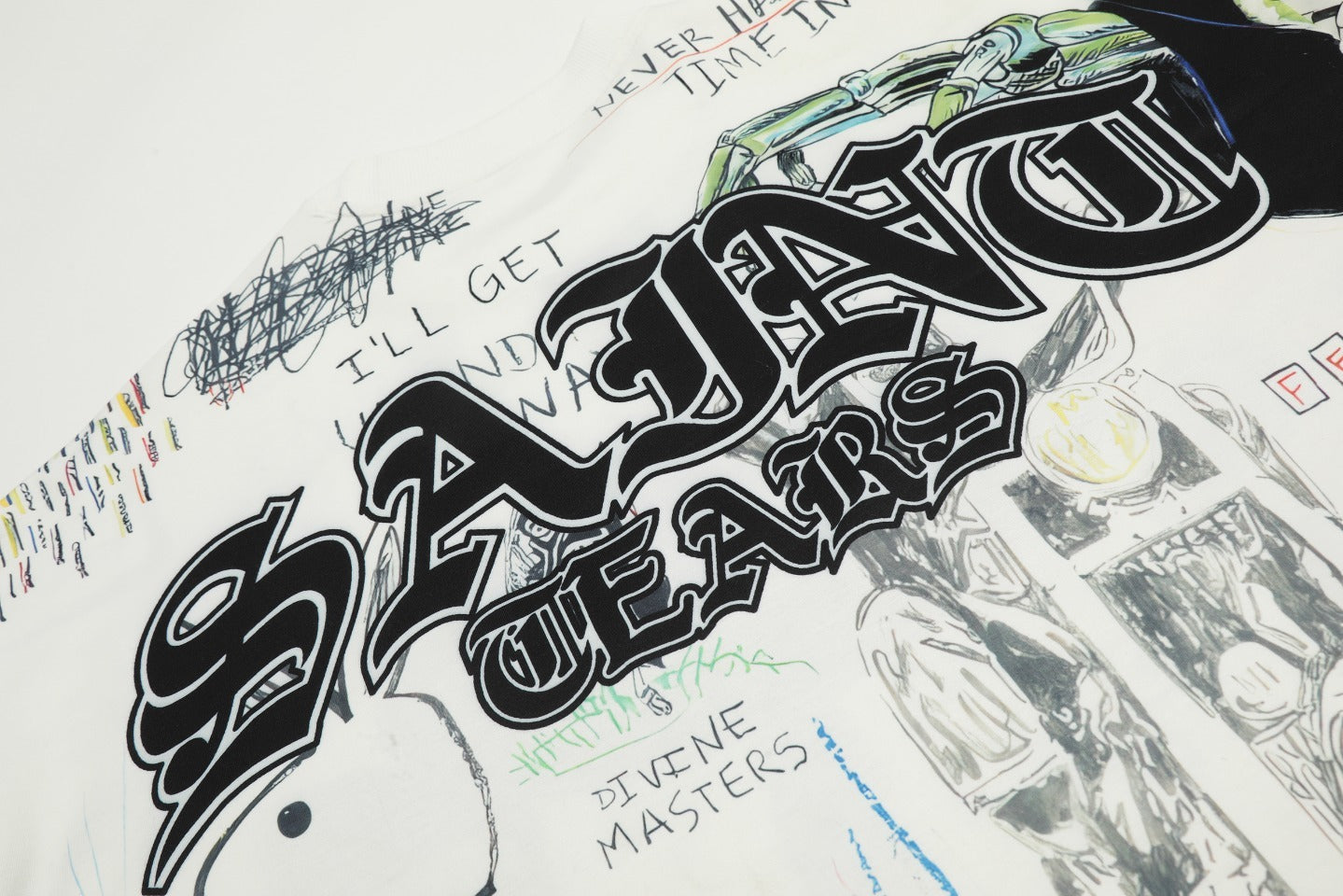 Saint Mich@el Tears Skull Full Print Long Sleeve