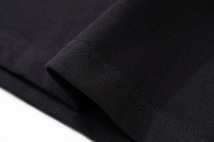 RHUDE Retro Slogan Portrait Print Short Sleeve T-Shirt Black