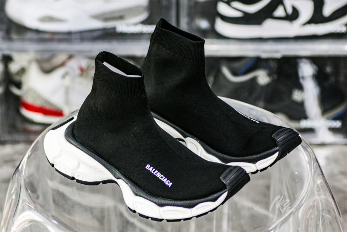 Balenciag* 3XL Sock Sneaker 'Black White'