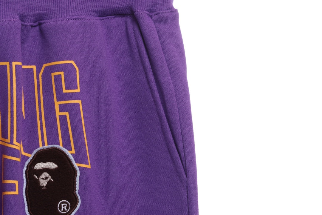 BAPE ape-man printed shorts