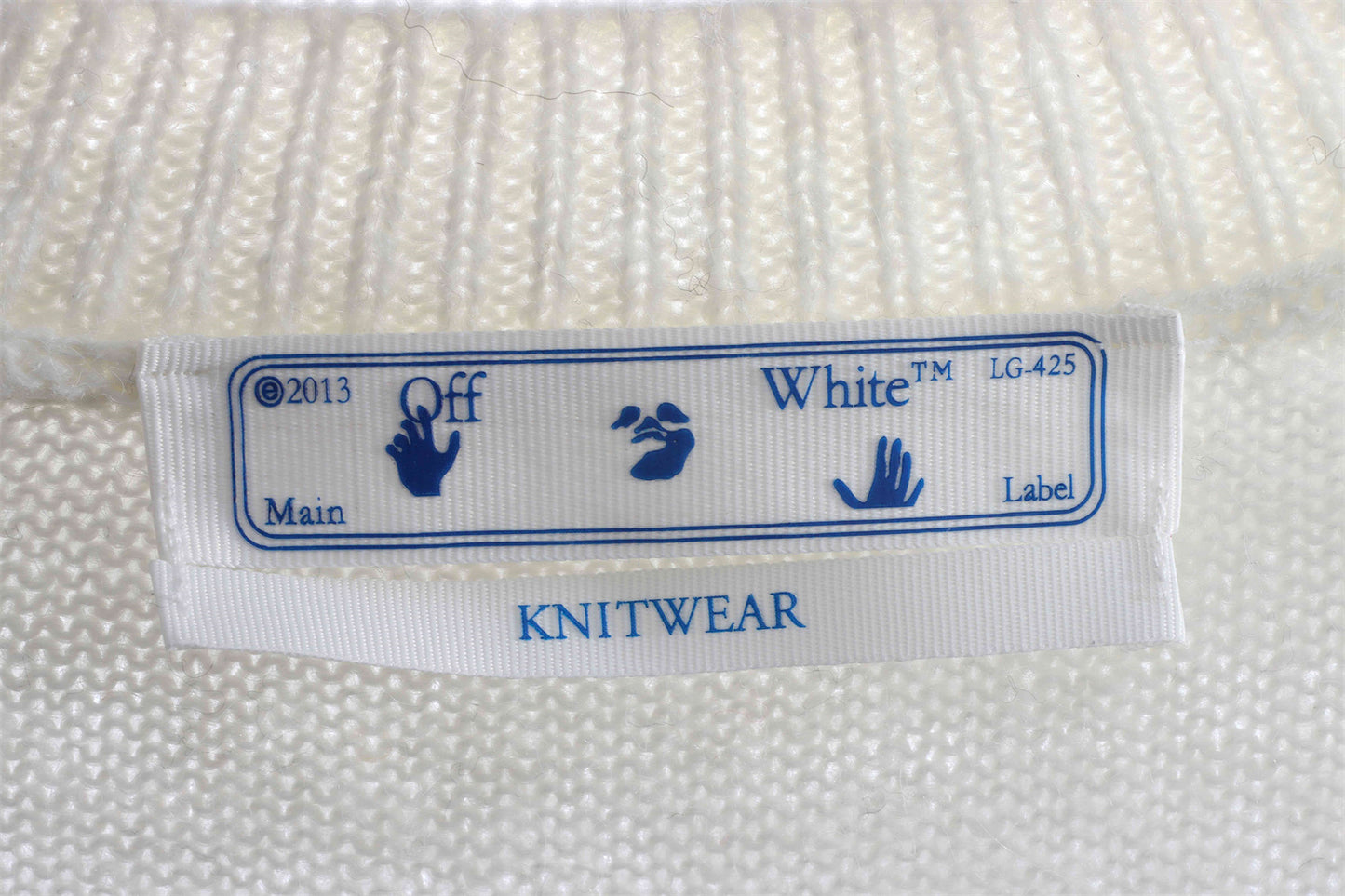 OFF WHITE Mohair Sweater Gradient