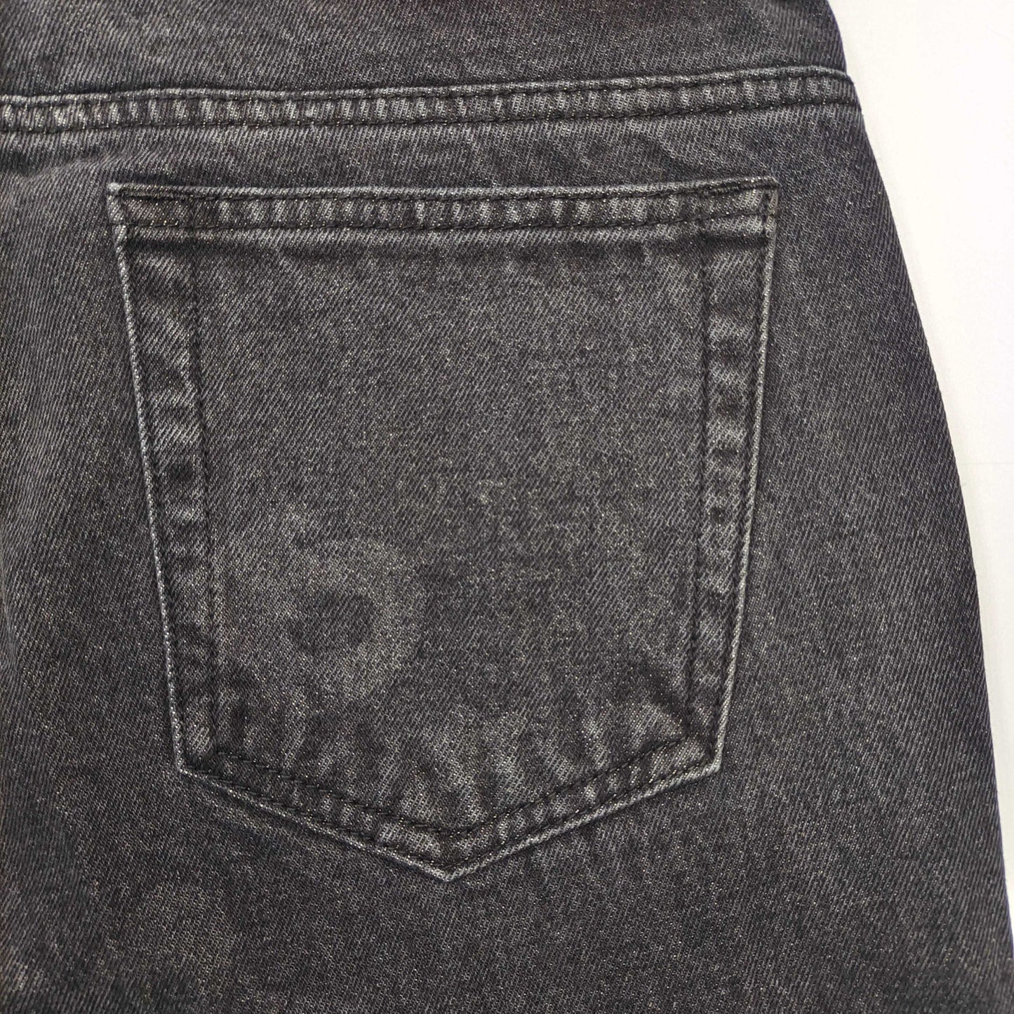 1:1 Dark patterned big star washed denim jeans