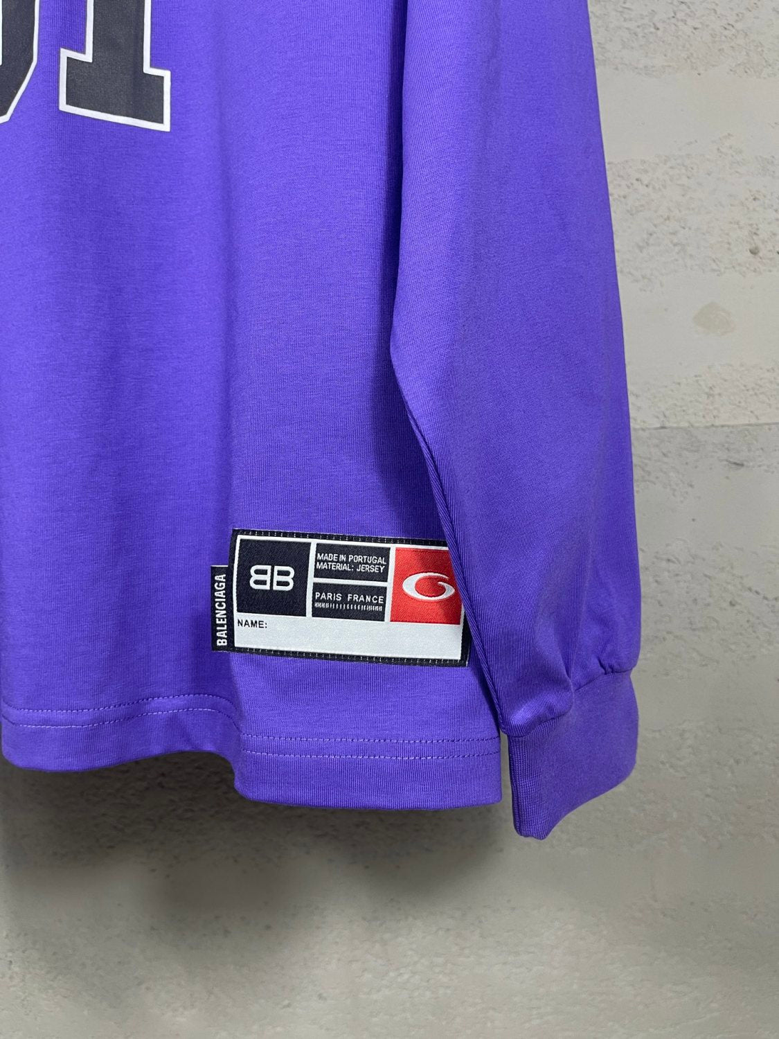 Balanciag@ Jersey Long Sleeves Tee 2025