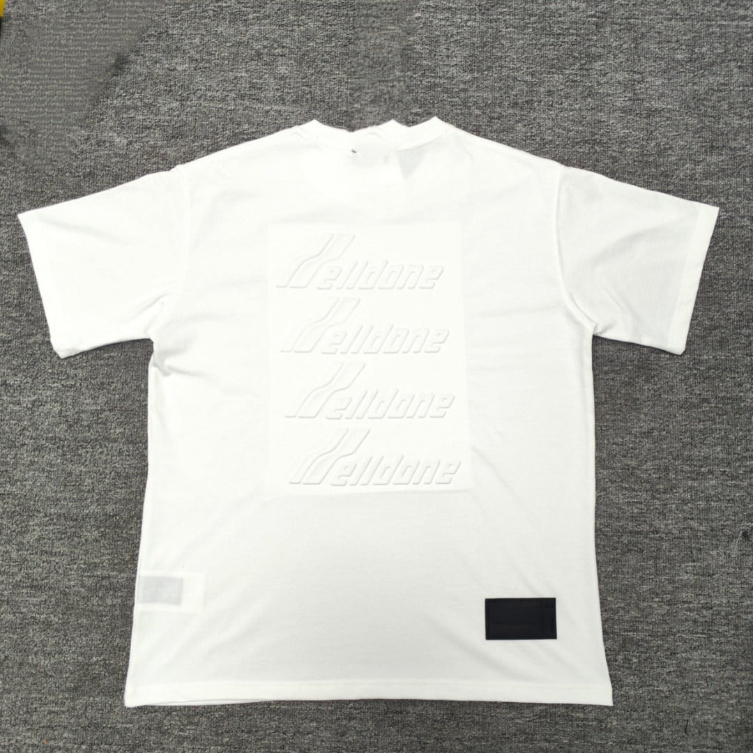 WE11D0NE TRACK Embossed Banner T-Shirt