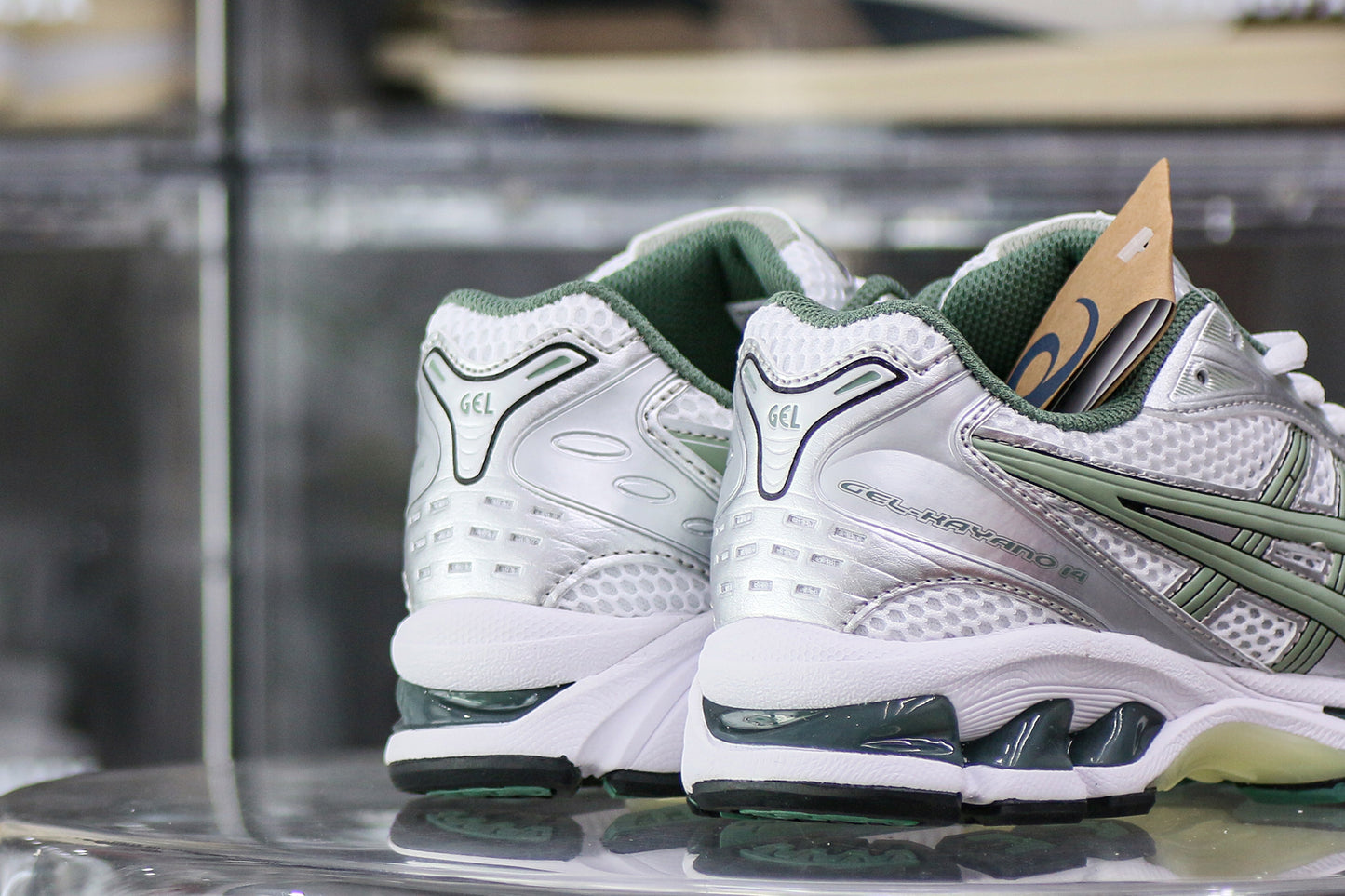 Gel Kayano 14 White Pure Silver Slate Grey Sage