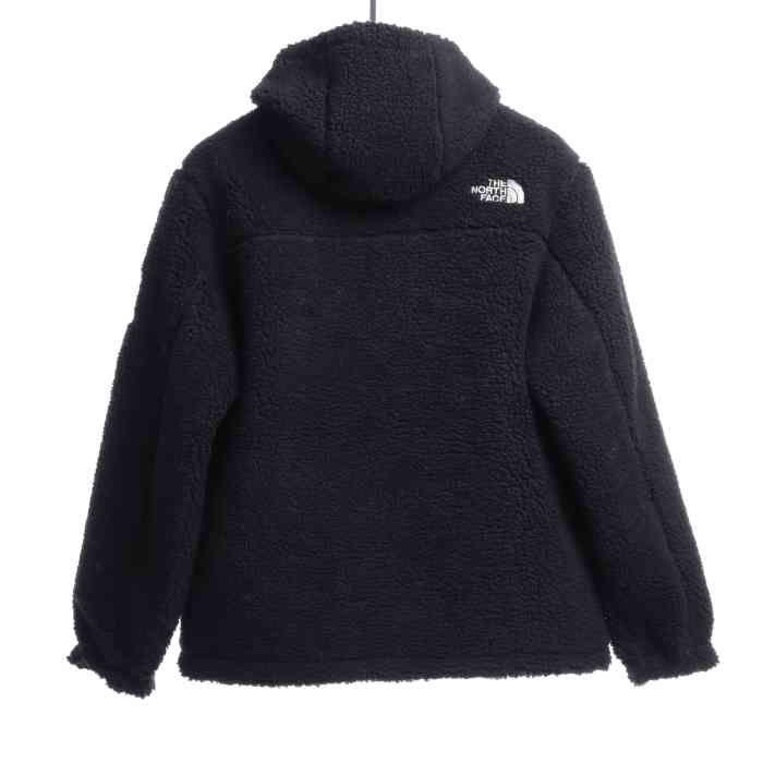 The North Face Double Laminated Sherpa White Zip Jacket