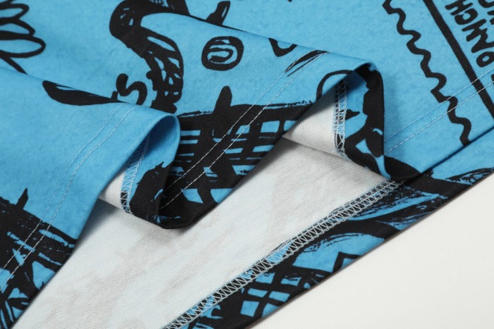 Saint Mich@el Tears Graffiti Full Print Long Sleeve