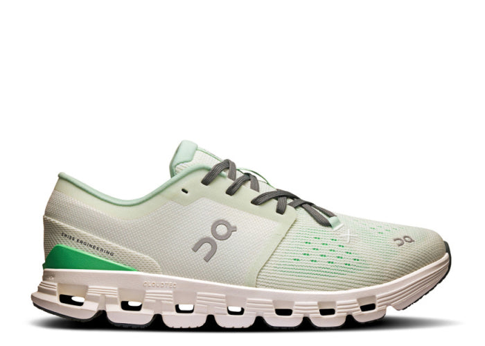 On Cloud X 4 Sneaker White Green