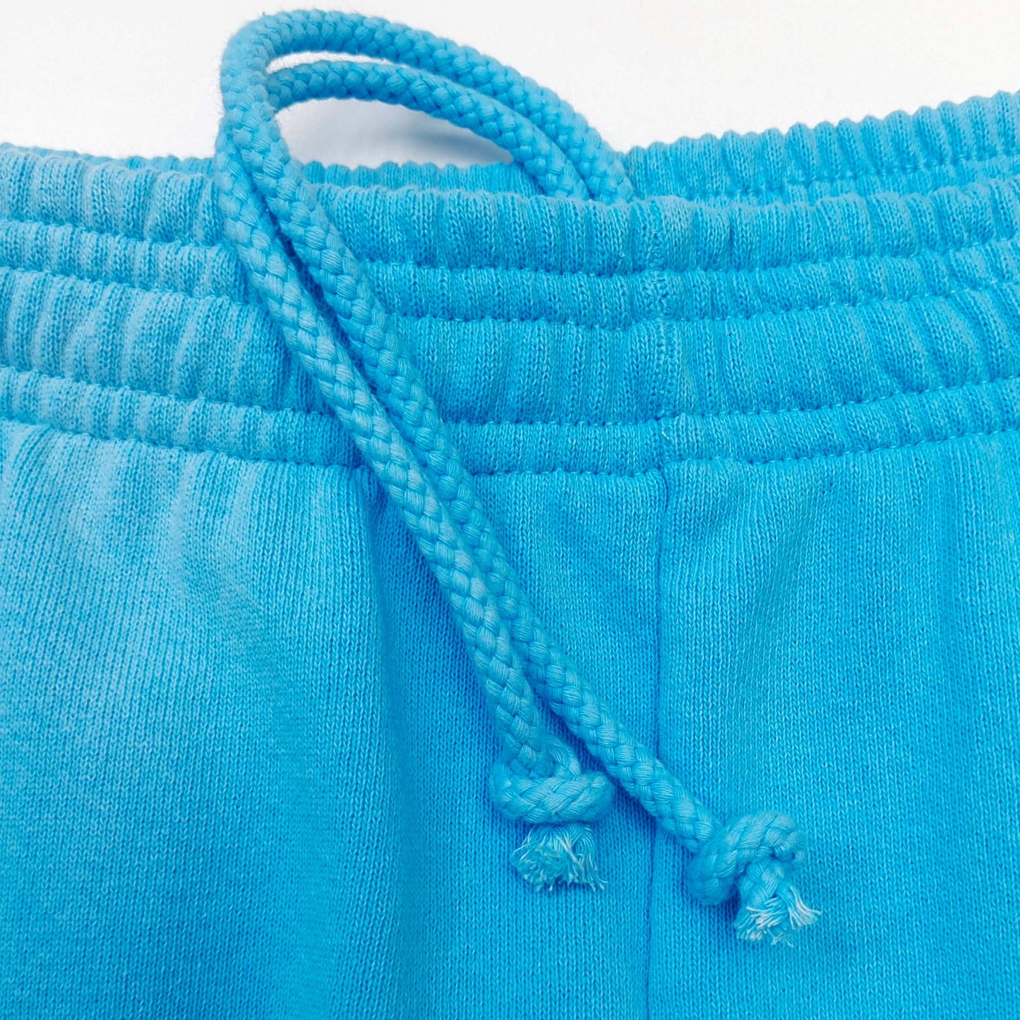 1:1 Blue letter shadow mesh printed light blue sweatpants