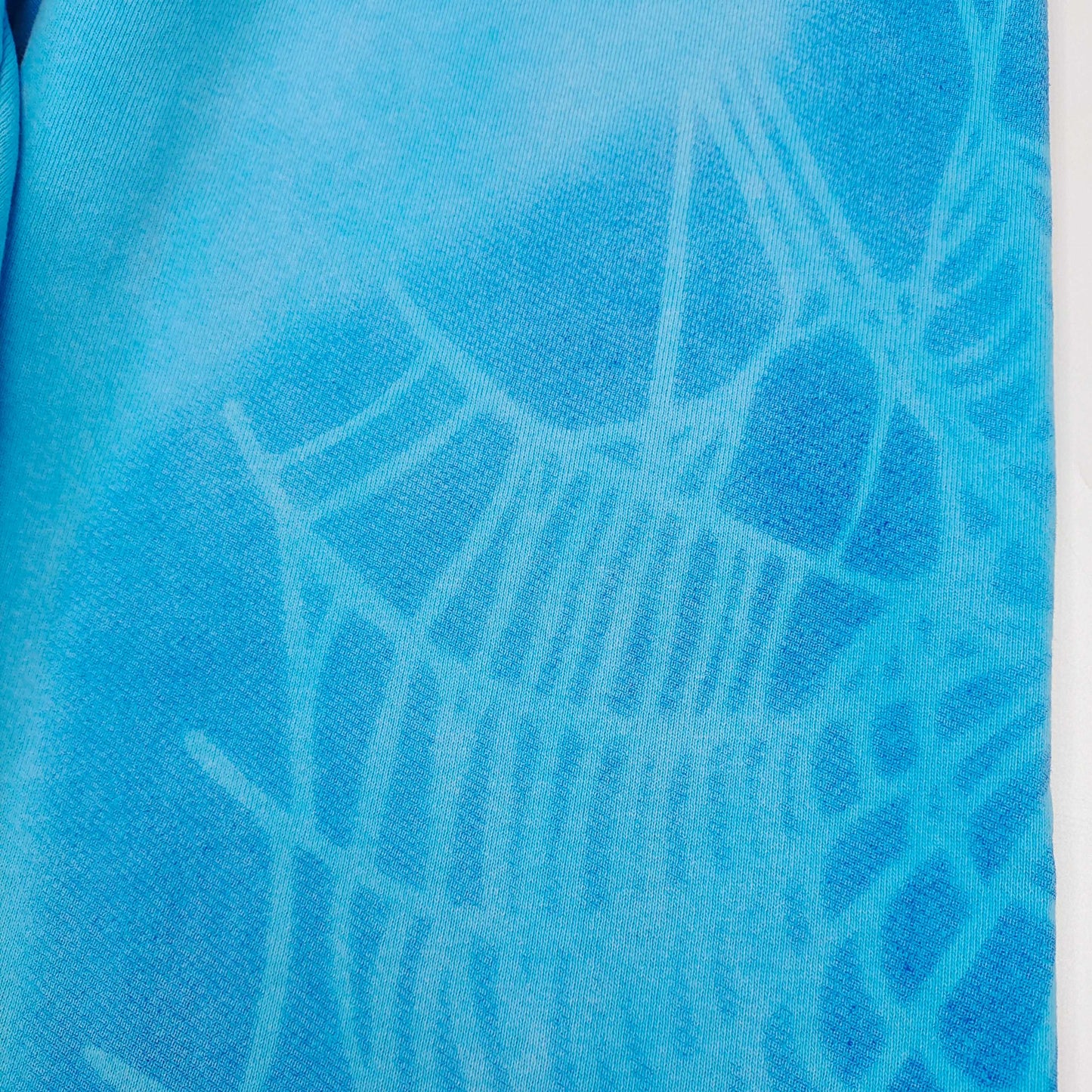 1:1 Blue letter shadow mesh printed light blue sweatpants