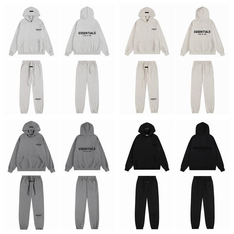 Classic simplify pure color hoodie pant tracksuit