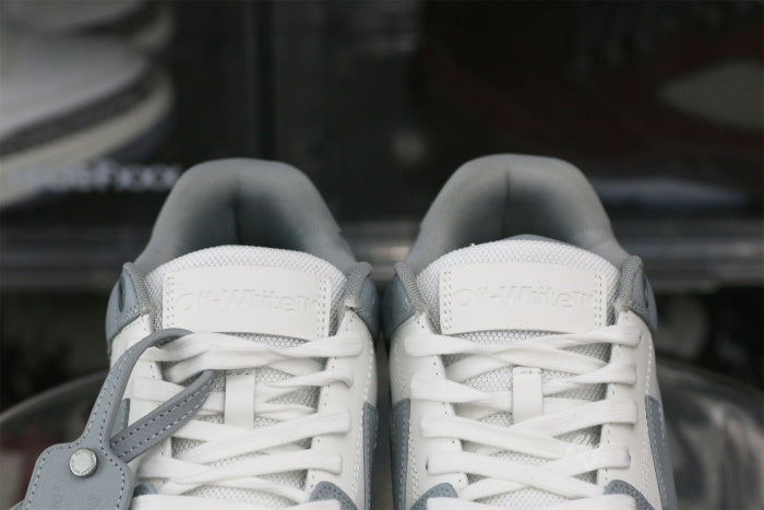 OFF-WHITE White & Gray Out Of Office Sneakers