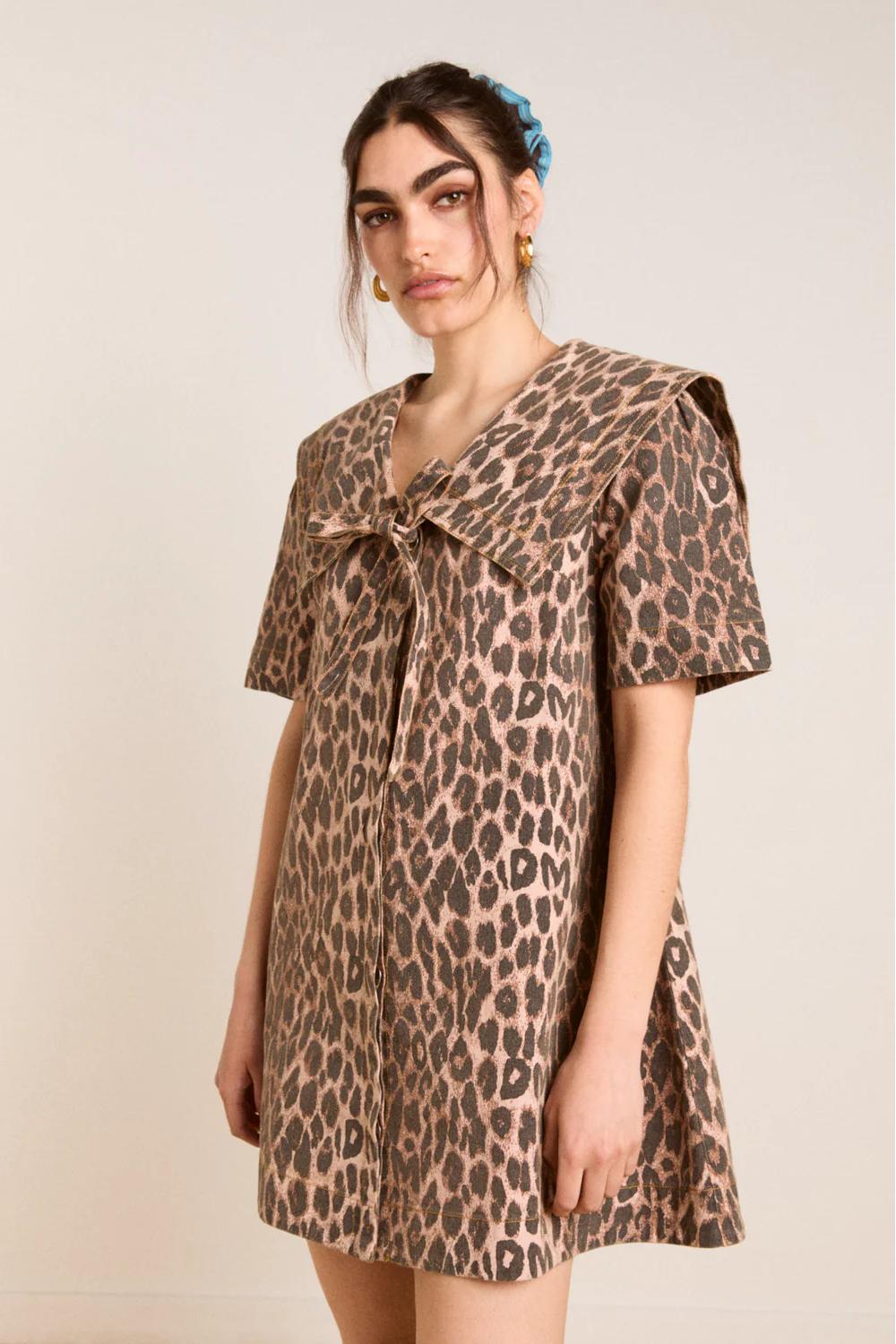 Leopard Print Mini Dress