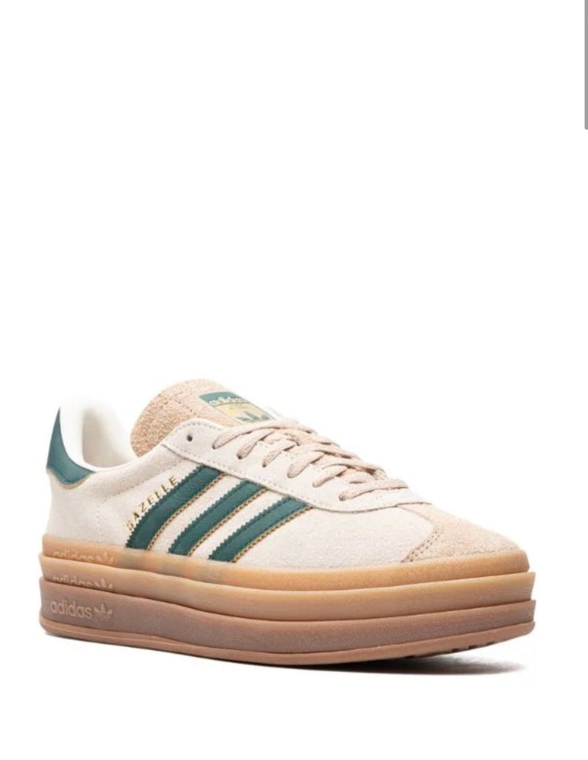adidas Gazelle Bold “Cream Collegiate/Green” sneakers