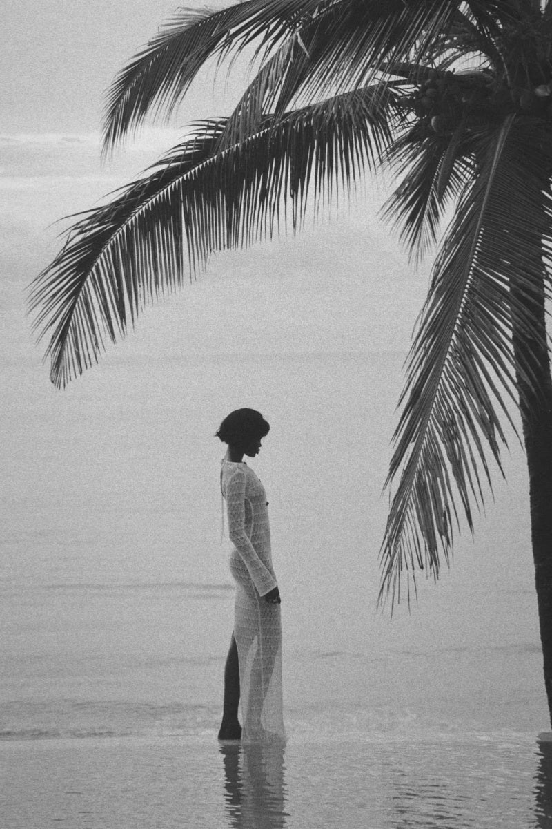 Crochet Lace Backless Maxi Dress