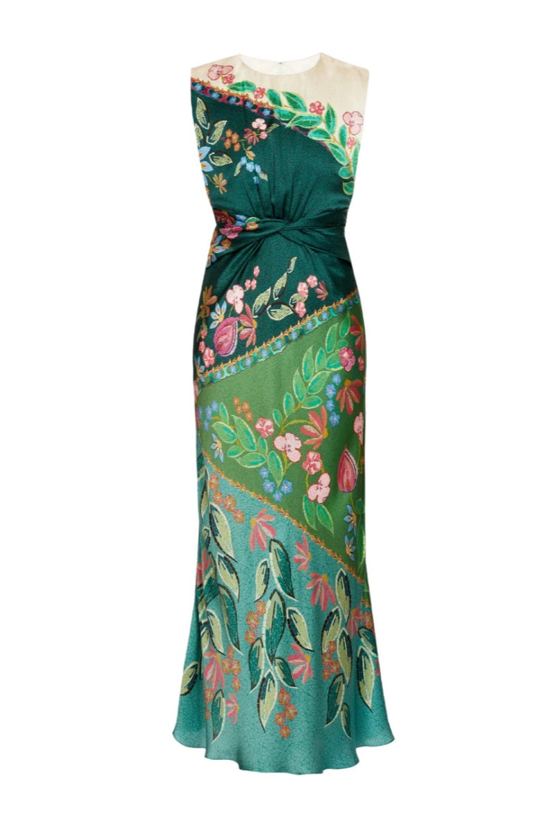Floral Leeveless Maxi Dress
