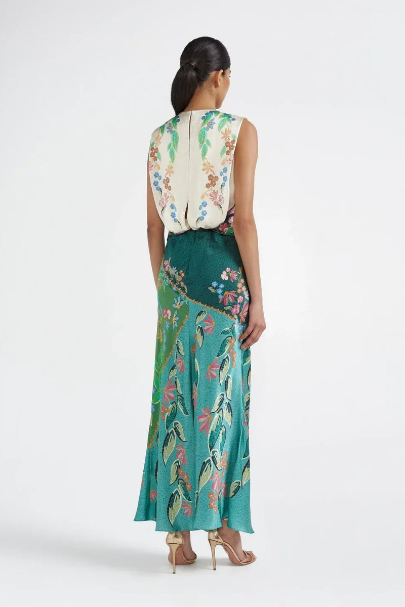 Floral Leeveless Maxi Dress