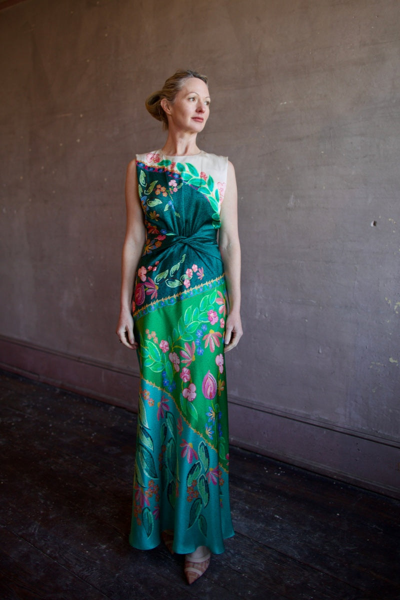 Floral Leeveless Maxi Dress