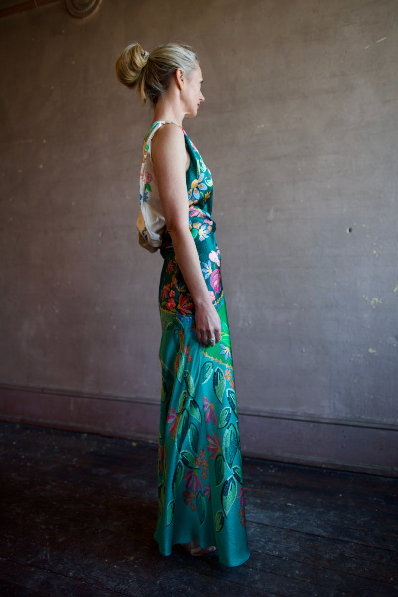 Floral Leeveless Maxi Dress