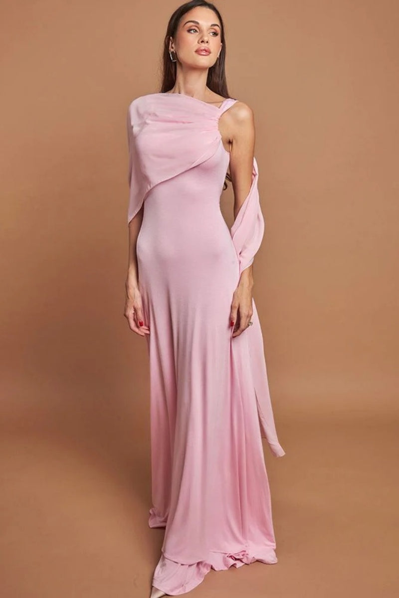 Pink Elegant Maxi Dresses