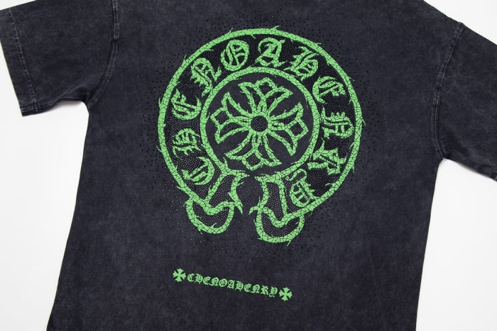 Chrome Hearts Horsebit Print Bead-DyedT shirt 2024