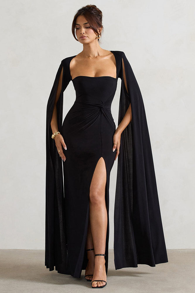 Queen's Cape - Slit Dress
