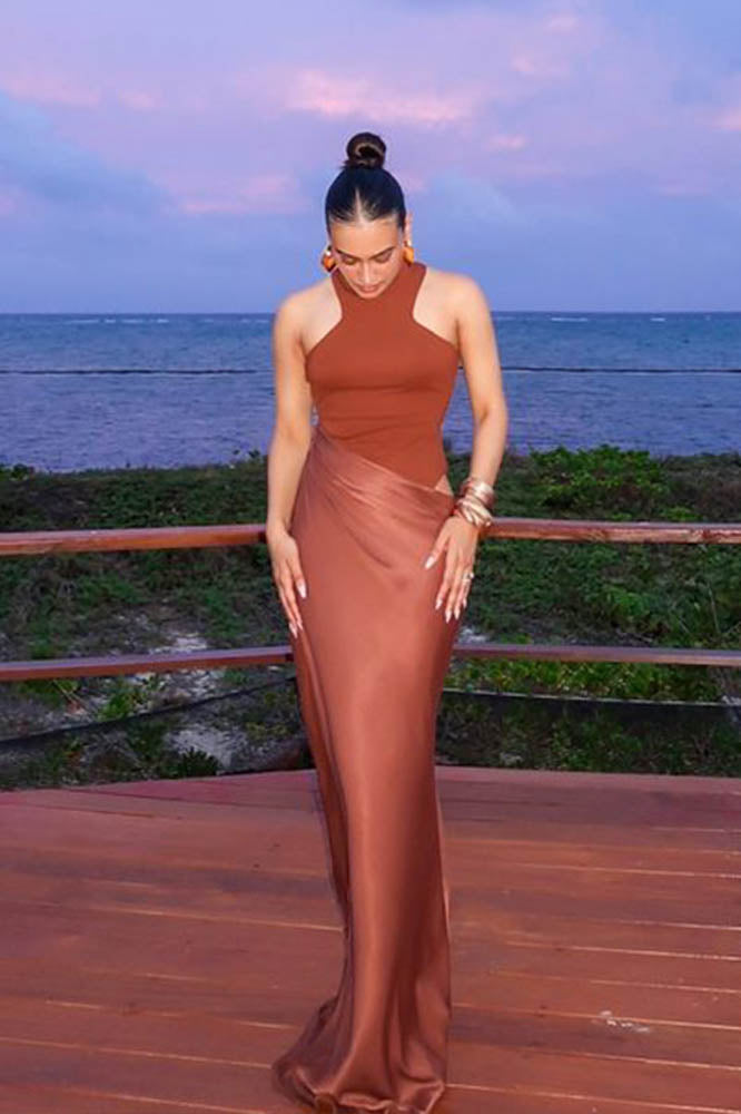 Panelled Cutout Bodycon Dress