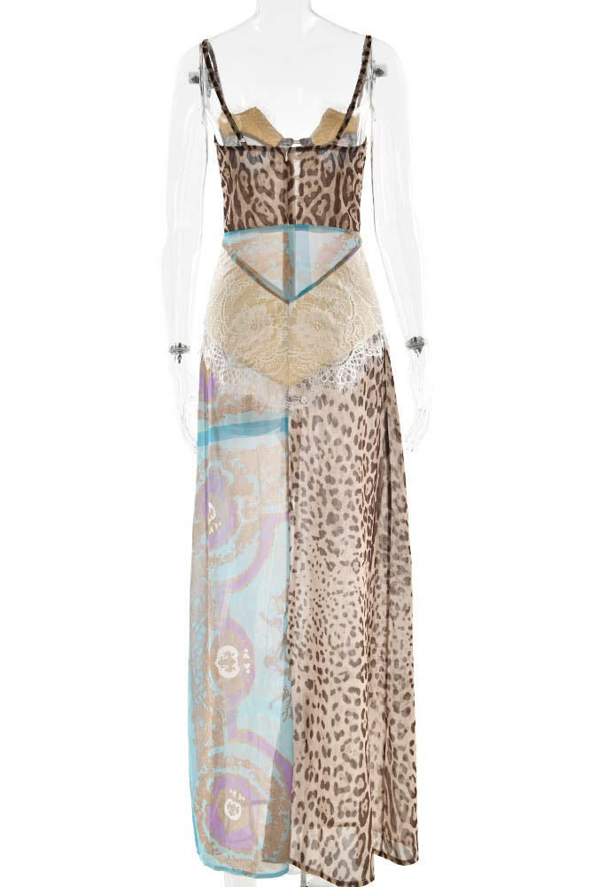 Whispers of the Wild – Waist-Tied Maxi Dres