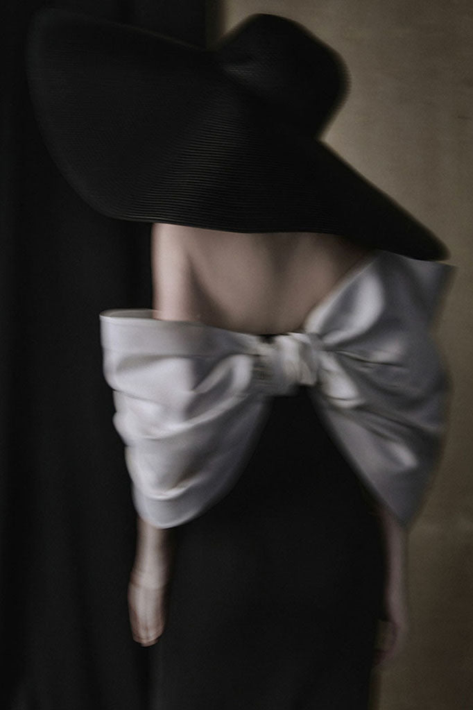 Oversized Bow Hepburn Dress