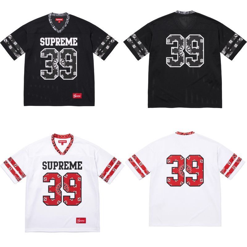1：1 black white mesh jersey tshirt